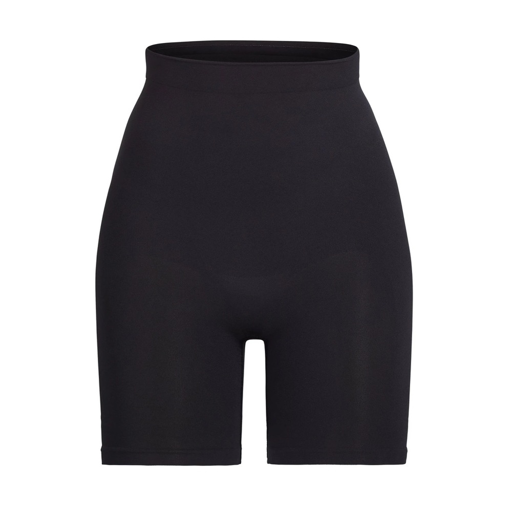SKIMS ONYX SCULPTING SHORT MID THIGH W/POUCH SZ.S